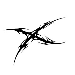 Fototapeta premium Tribal Design Logo Illustration tattoo ink Claw Abstract