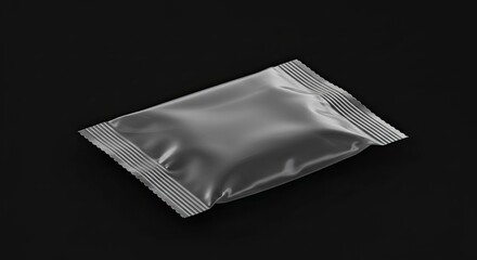 Single Serving Packet on Dark Background for Product Mockup or Presentation