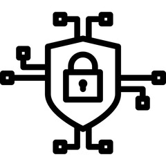 Cyber Security Line Icon
