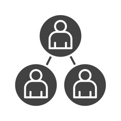 Connected Users II icon vector image. Suitable for mobile apps, web apps and print media.