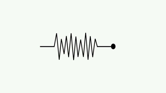 Earthquake Wave Low and Hight richter scale with Circle Vibration on White paper background, audio wave diagram concept, Vibrant Abstract Color Wave with Distorted Lines.