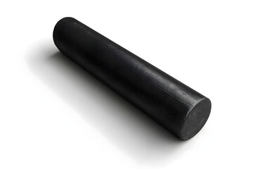 Black Cylinder Object, Smooth Surface, Abstract