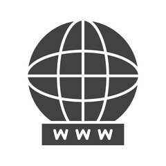 Obraz premium World Wide Web icon vector image. Suitable for mobile apps, web apps and print media.