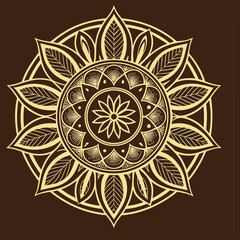 Colorful Mandala Design on White Background