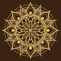 Colorful Mandala Design on White Background