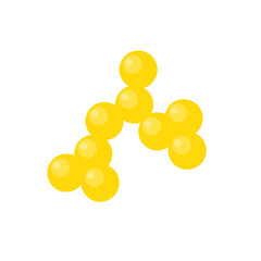 Probiotic Bacteria Lactococcus Cartoon Vector Illustration