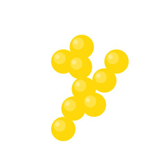 Probiotic Bacteria Lactococcus Cartoon Vector Illustration