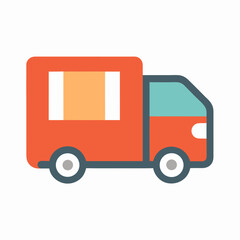 Delivery Truck icon on white background