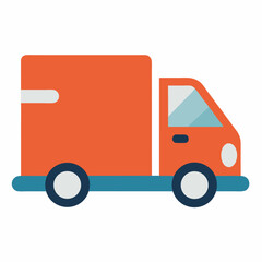 Delivery Truck icon on white background