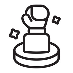 Trophy line icon