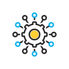 Obraz premium Multi color icon for manage