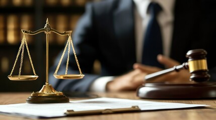 Lawyer explaining the details of a legal contract to a client