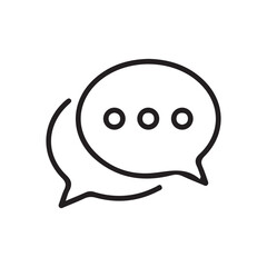 Obraz premium chat icon on a white background