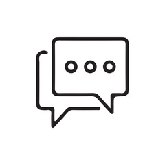 Naklejka premium chat icon on a white background. Vector Illustration