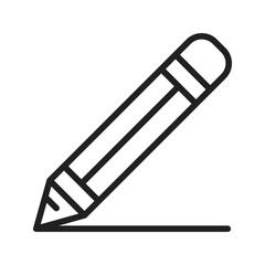 Pencil icon vector image. Suitable for mobile apps, web apps and print media.