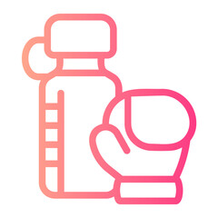 Water Bottle  gradient icon