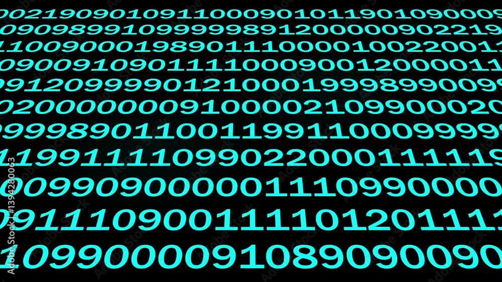 Wall mural binary code background