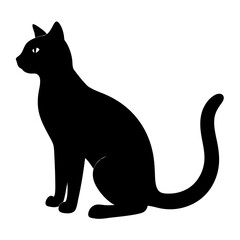 Cat Vector Silhouette | Cute Pet and Animal Clipart 