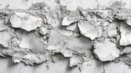 Fototapeta premium Gray and White Weathered Concrete Wall Texture