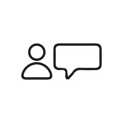 social media speech bubble