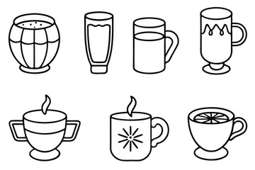 Sex on the Beach Line Art Creative Design for Illustration  