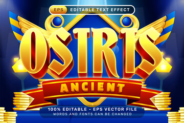 osiris ancient 3d text effect and editable text effect