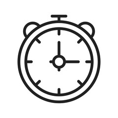 Clock icon vector image. Suitable for mobile apps, web apps and print media.