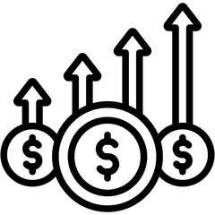 Obraz premium Increase Profit Icon