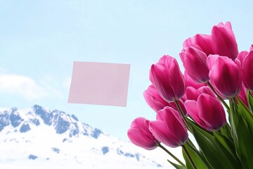 Fototapeta premium Pink tulips for mother's day