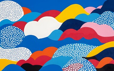 Abstract Colorful Landscape Painting Midjourney AI Art