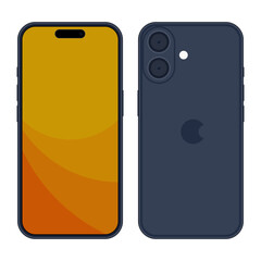 Editable stock vector of 16 colorful smartphones in various styles and angles. Fully layered and customizable, perfect for app design, UI mockups, tech presentations, and digital illustrations.