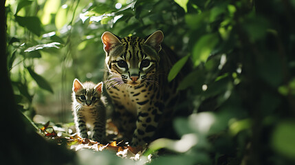 Amazing bengal tiger in the nature
