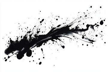 Obraz premium Abstract Ink Splatters Art