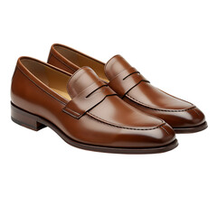 Men's Brown Leather Loafers