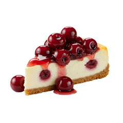 Delicious Cherry Cheesecake Slice - Recipe & Image