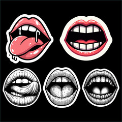 Vector illustration of Lips