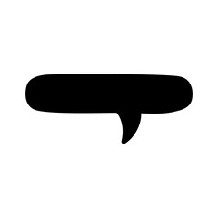 Speech bubble vector icon. Chat illustration sign. Message symbol. Text bubble logo.