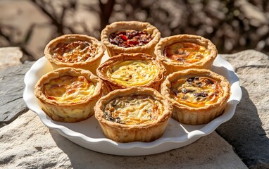 Assorted Mini Quiches Tartlets Delicious Pastry Collection