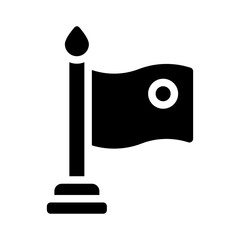 flag glyph icon