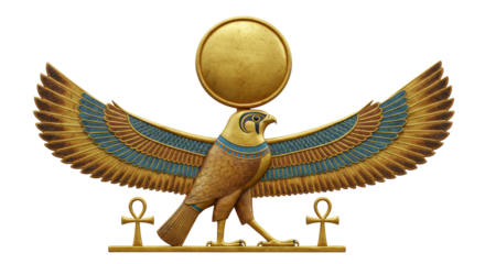 Isolated Horus Egypt Symbol, Representing Ancient Egypt and Culture