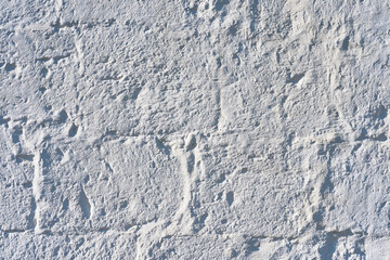 The limestone wall of Hoff Medieval Church, Toten, Norway.