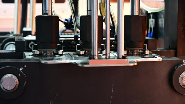 The drinking water bottle manufacturing process by blow mold machine.