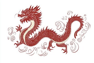 Majestic Chinese Dragon Design