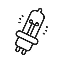 Car Light Bulb icon vector image. Suitable for mobile apps, web apps and print media.