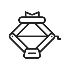 Car Jack icon vector image. Suitable for mobile apps, web apps and print media.