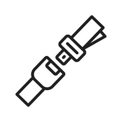 Seat Belt icon vector image. Suitable for mobile apps, web apps and print media.