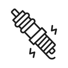 Spark Plug icon vector image. Suitable for mobile apps, web apps and print media.