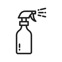 Spray Bottle icon vector image. Suitable for mobile apps, web apps and print media.