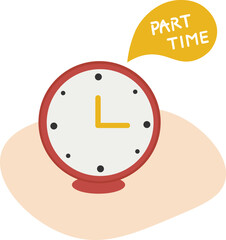 Alarm clock vectors, icons and clipart graphics.