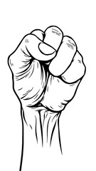 hand, illustration, vector, fist, cartoon, human, finger, power, drawing, punch, isolated, symbol, sign, hands, icon, white, strong, human hand, gesturing, revolution
